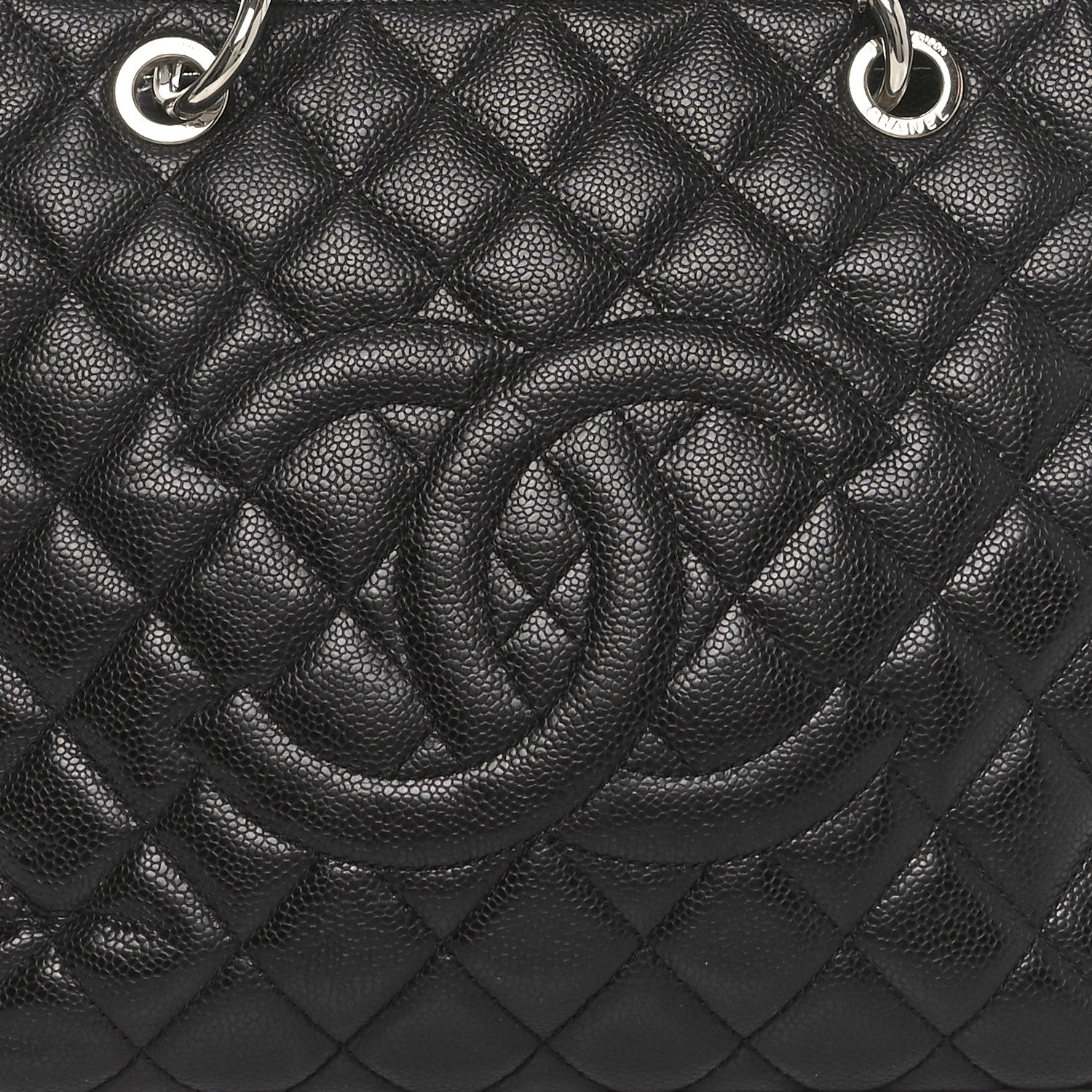 Chanel Caviar Quilted Grand Shopping Tote GST Black 8 of 10