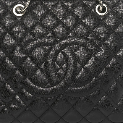 Chanel Caviar Quilted Grand Shopping Tote GST Black 8 of 10