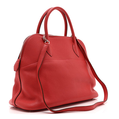 Hermes Taurillon Clemence Bolide 35 Rouge Casaque 3 of 10