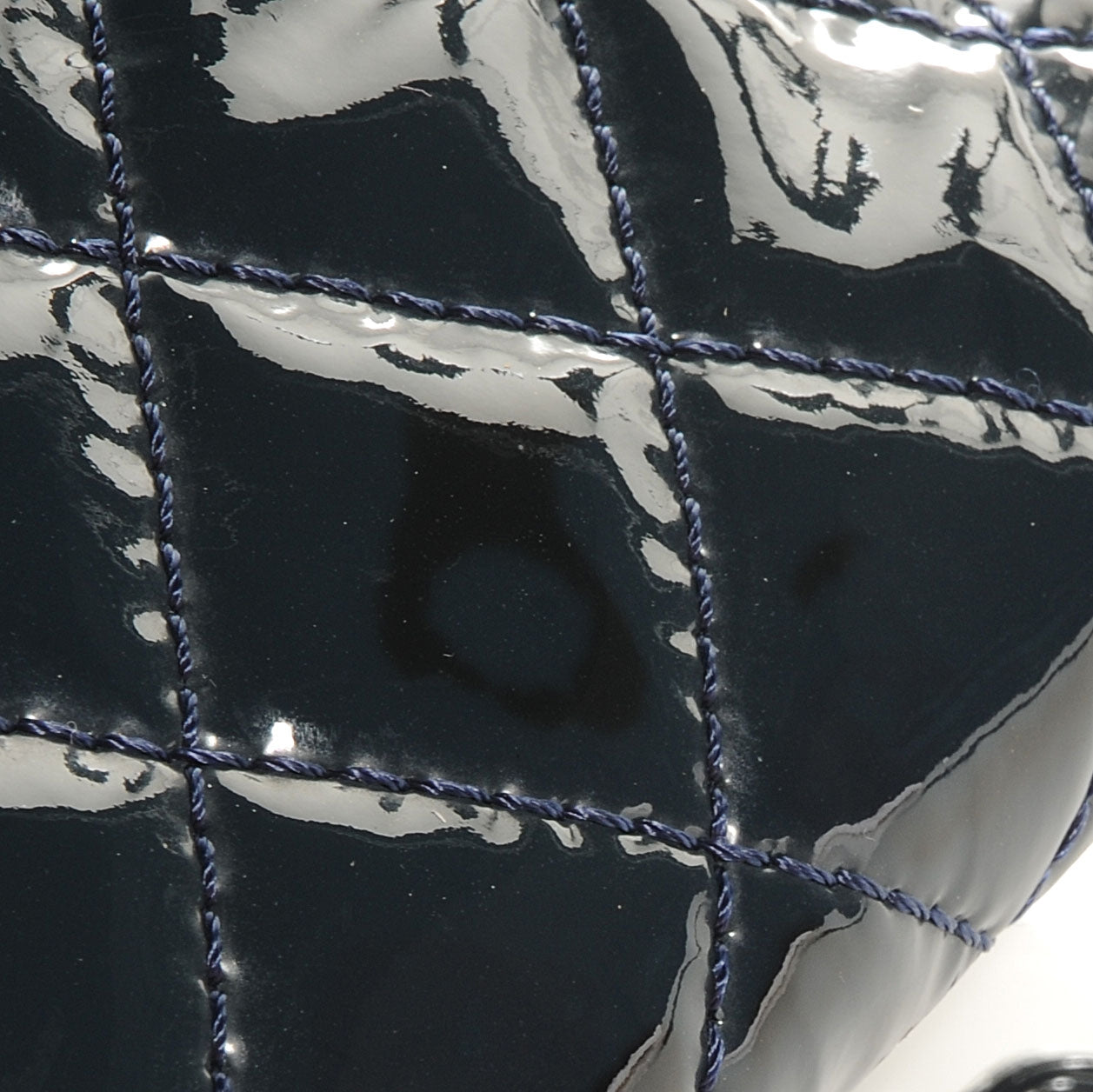 Chanel Vinyl Quilted In the Business Tote Navy 8 of 8