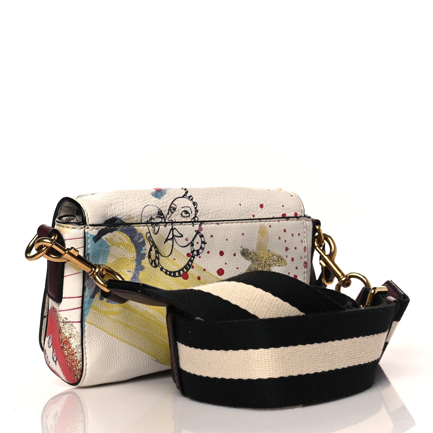 Marc Jacobs Calfskin Collage Crossbody Bag Off White 2 of 10