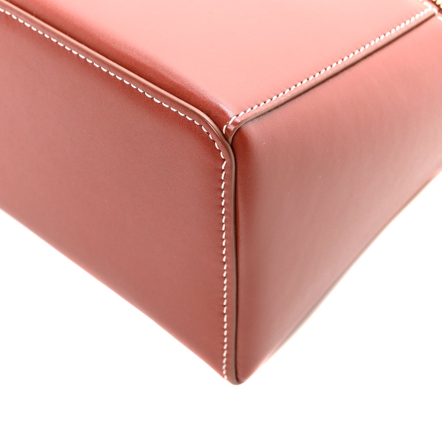 Saddle Calfskin Extra Bag L27 Deep Kummel
