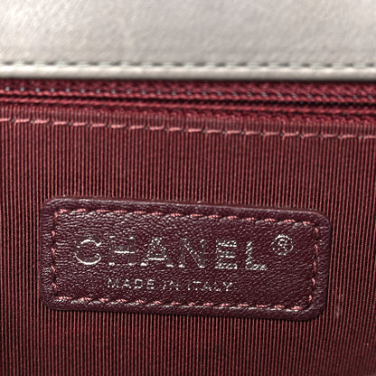 Chanel Calfskin Double Stitch New Medium Boy Flap Grey 5 of 10