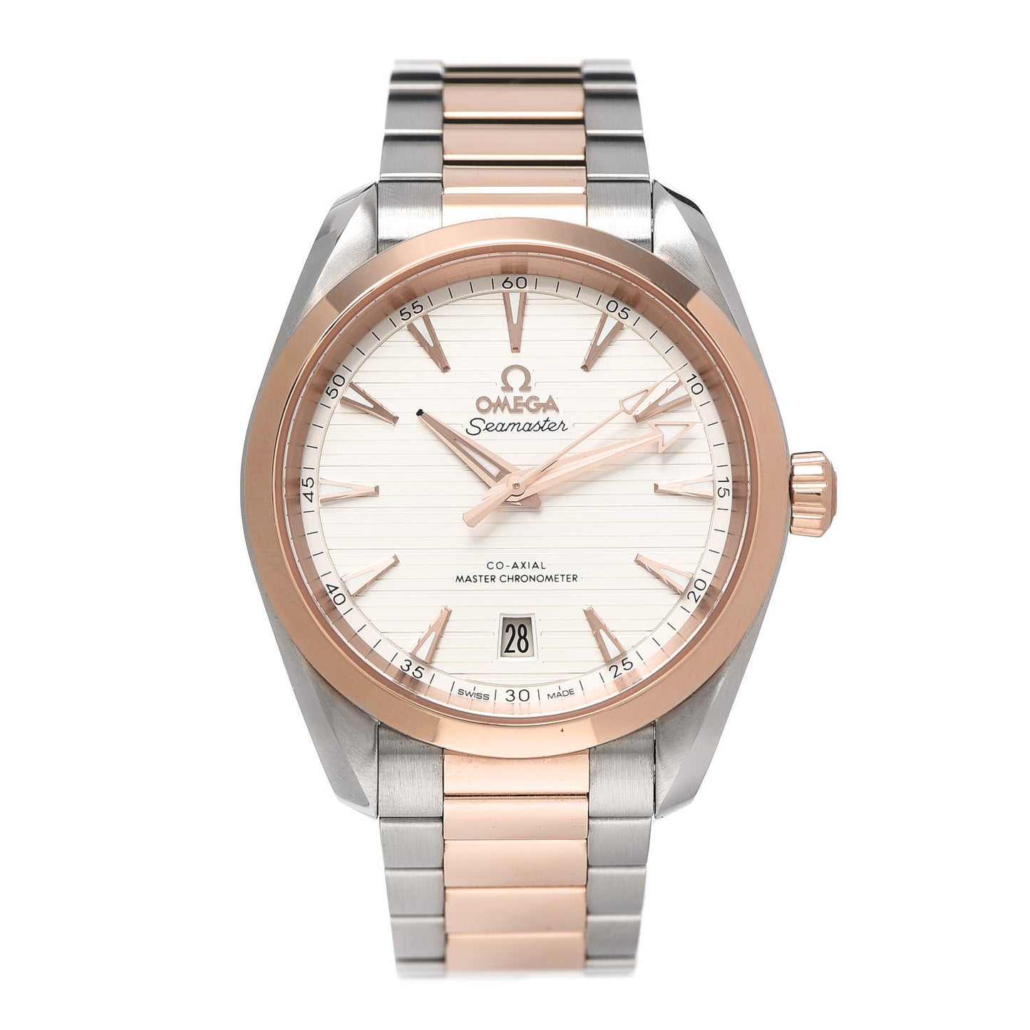 Stainless Steel 18K Sedna Gold 38mm Seamaster Aqua Terra Co-Axial Automatic Watch 220.20.38.20.02.001