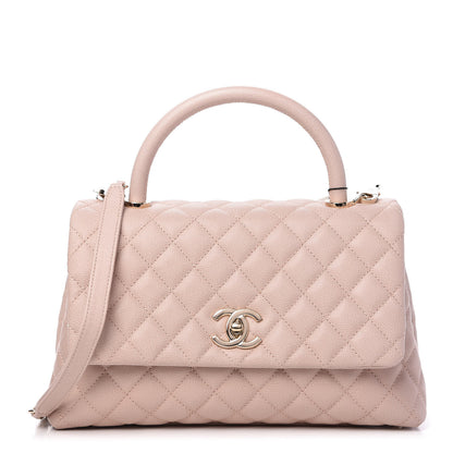 Chanel Caviar Quilted Small Coco Handle Flap Light Pink 1 of 10