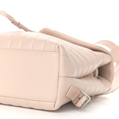 Saint Laurent Calfskin Y Quilted Monogram Small Loulou Backpack Dark Beige 9 of 9