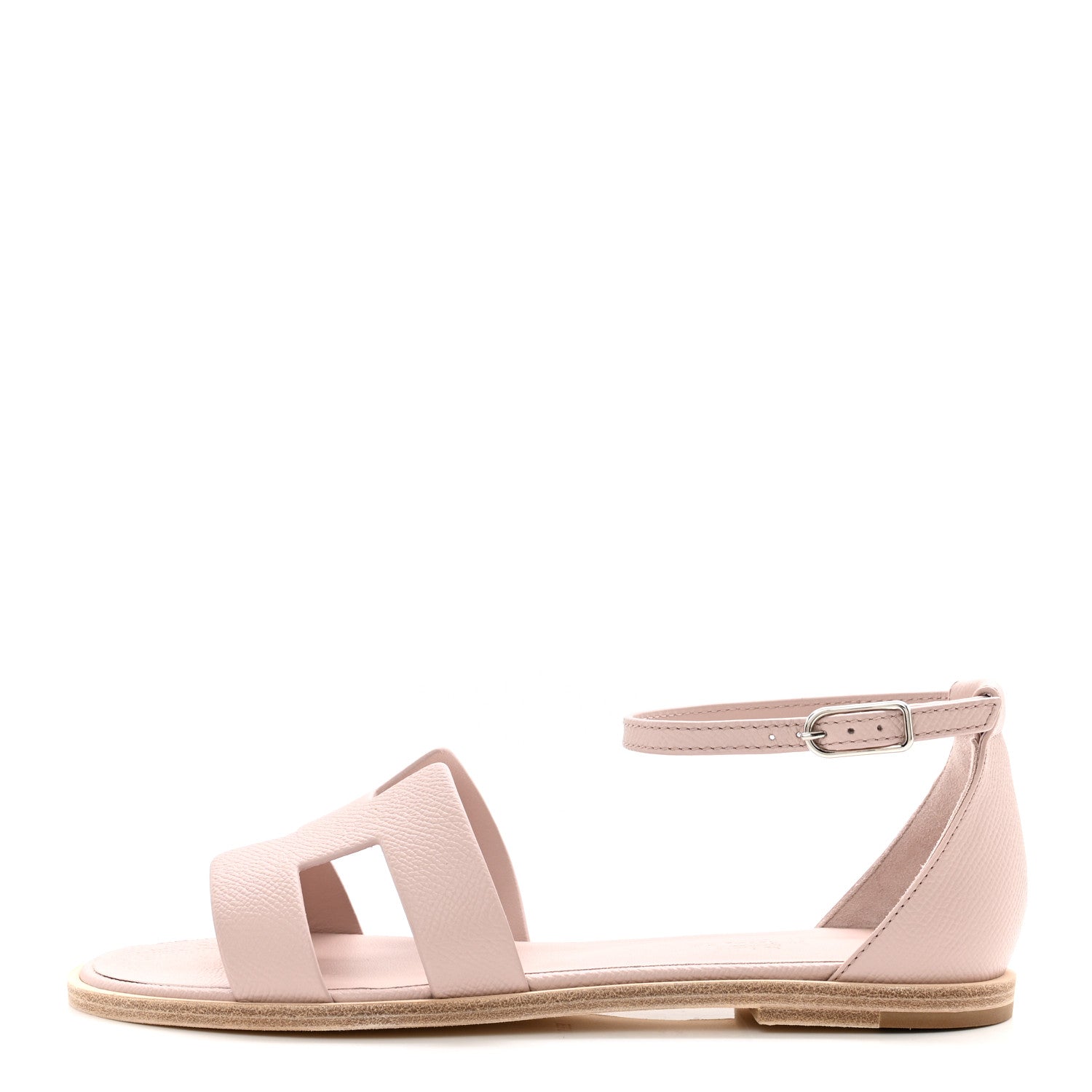 Hermes Epsom Santorini Sandals 37 Rose Porcelaine 37 Rose Porcelaine 1 of 9