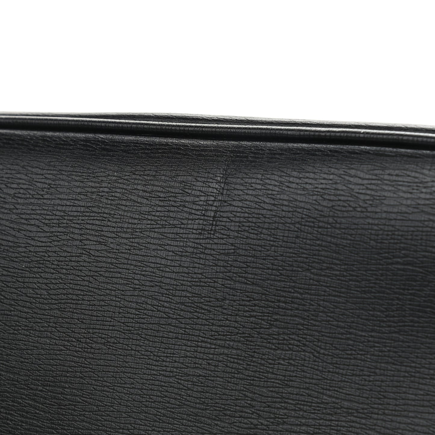 Textured Calfskin Large Bright Bit Tote Black