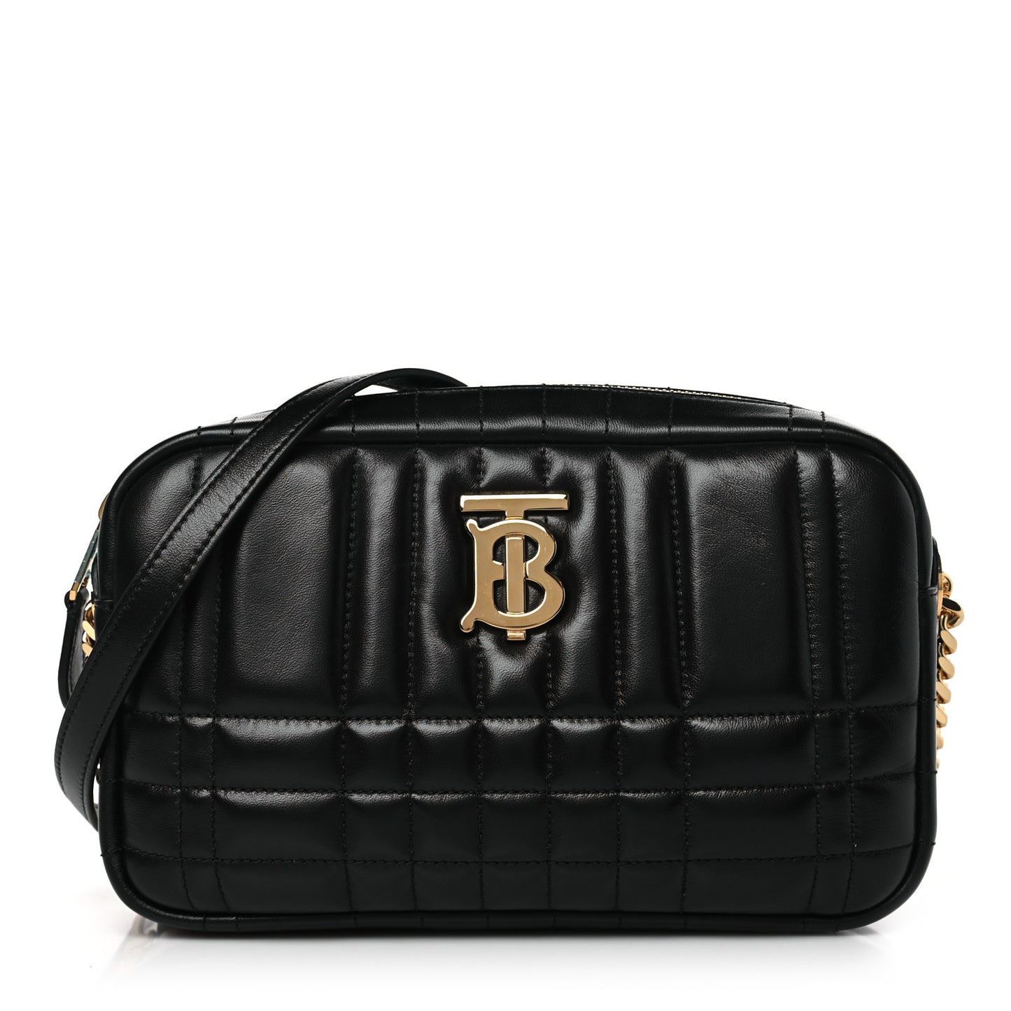 Calfskin Quilted Small Lola Camera Bag Black