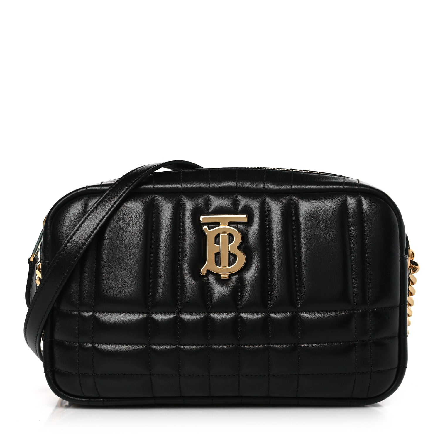 Burberry Calfskin Quilted Small Lola Camera Bag Black 1 of 8