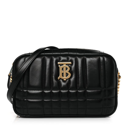 Burberry Calfskin Quilted Small Lola Camera Bag Black 1 of 8