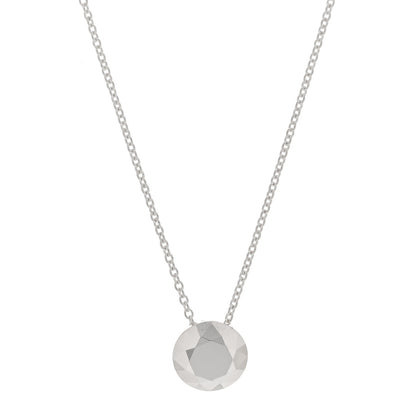 Tiffany Sterling Silver Elsa Peretti Two Carat Faceted Pendant Necklace 1 of 5