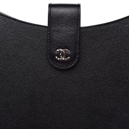 Chanel Caviar iPad Case Crossbody Black 9 of 9