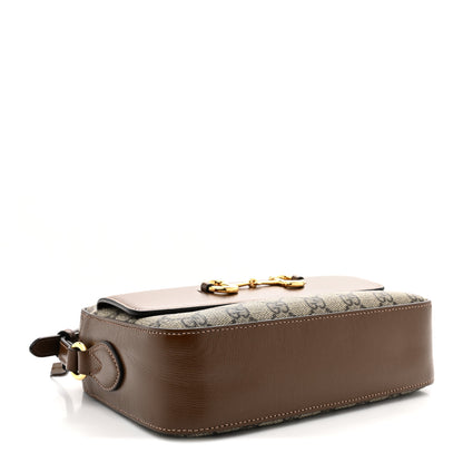 Gucci GG Supreme Monogram Small Horsebit 1955 Shoulder Bag Beige Brown Sugar 4 of 10