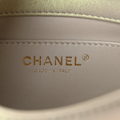 Chanel Pearly Lambskin Pearl Quilted Mini Flap Ivory 6 of 12