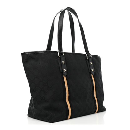 Gucci Monogram Large Jolicoeur Tote Black 2 of 6