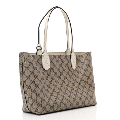 Gucci GG Supreme Monogram Small Reversible Tote Beige White 2 of 11