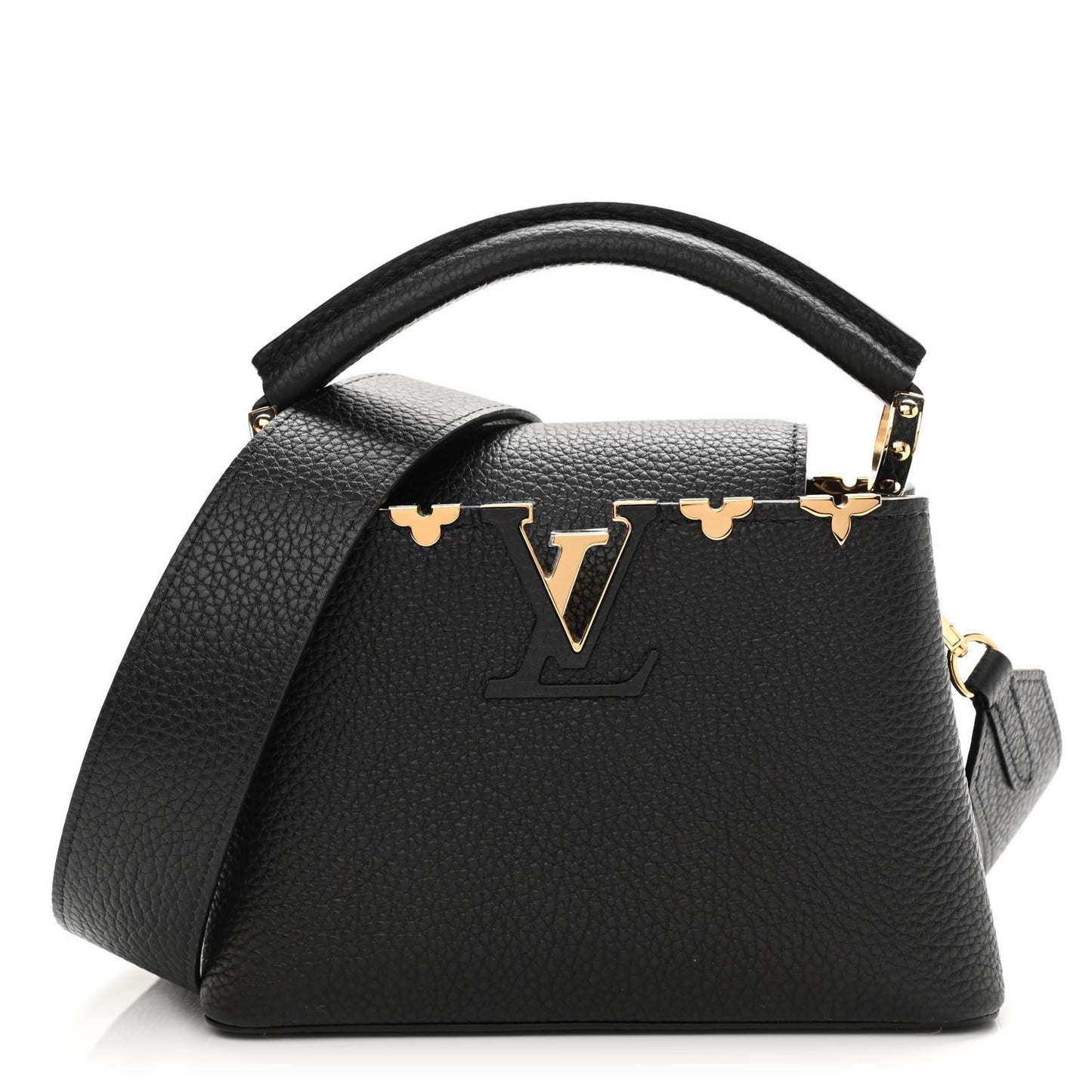 Taurillon Embellished Flower Crown Capucines Mini Black