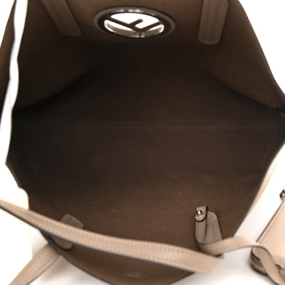 Fendi Vitello Vienna Enamel F is Fendi Shopping Tote Tortora Taupe 6 of 11