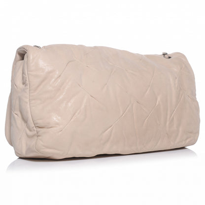 Chanel Iridescent Calfskin Large Glint Flap Beige Clair 3 of 7