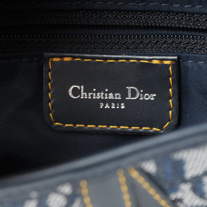 Christian Dior Monogram Saddle Bag Blue 6 of 7