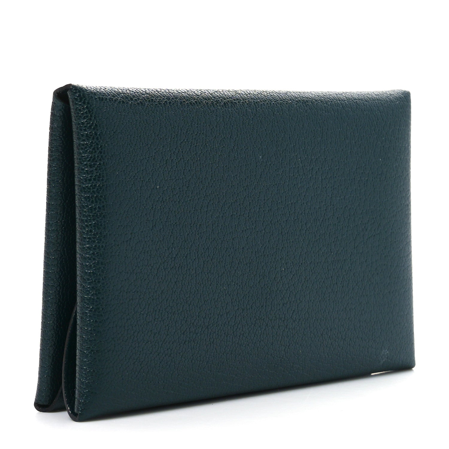 Hermes Chevre Chamkila Calvi Duo Card Case Vert Cypress 3 of 7
