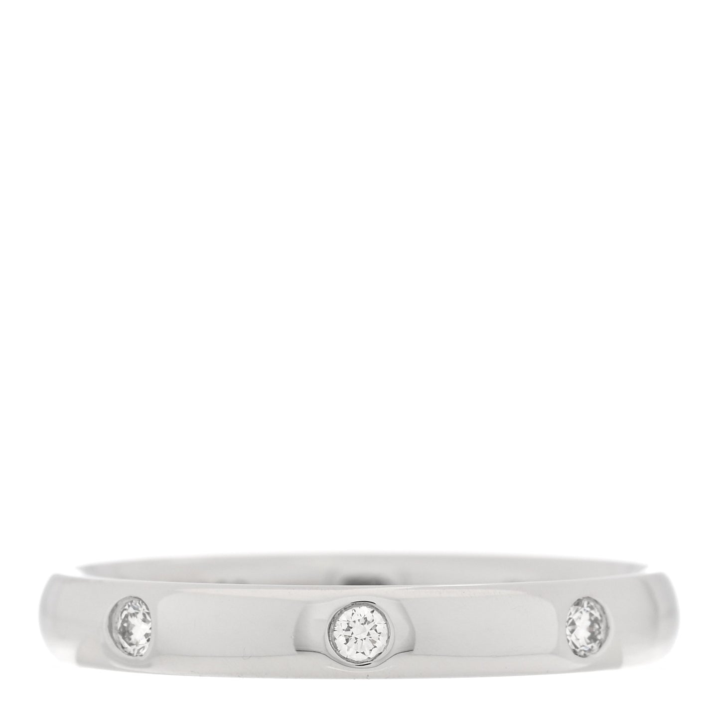 Platinum Diamond Tendrement Etoiles Wedding Band Ring 48 4.5