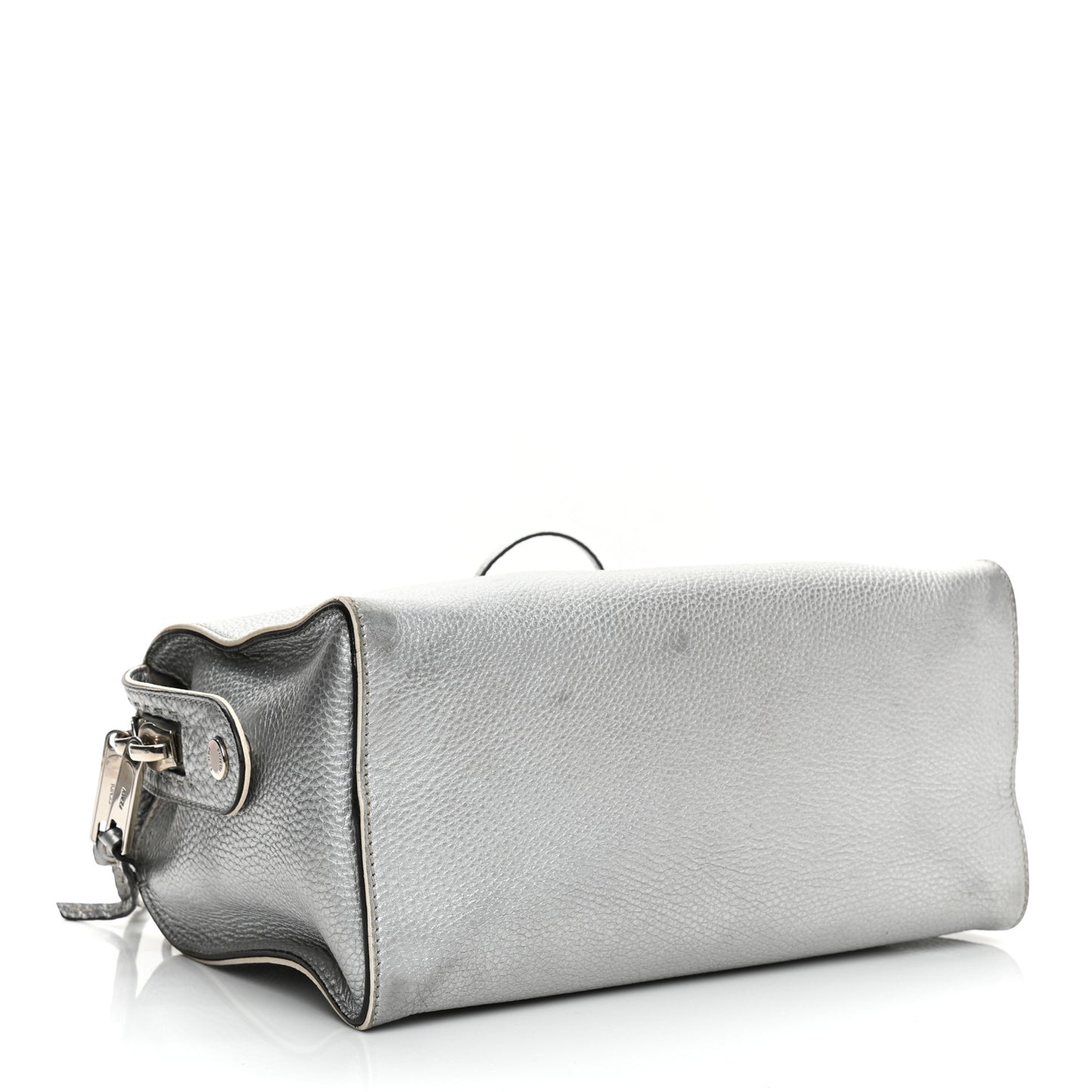 Cuoio Romano Lux Selleria Lei Boston Tote Argento