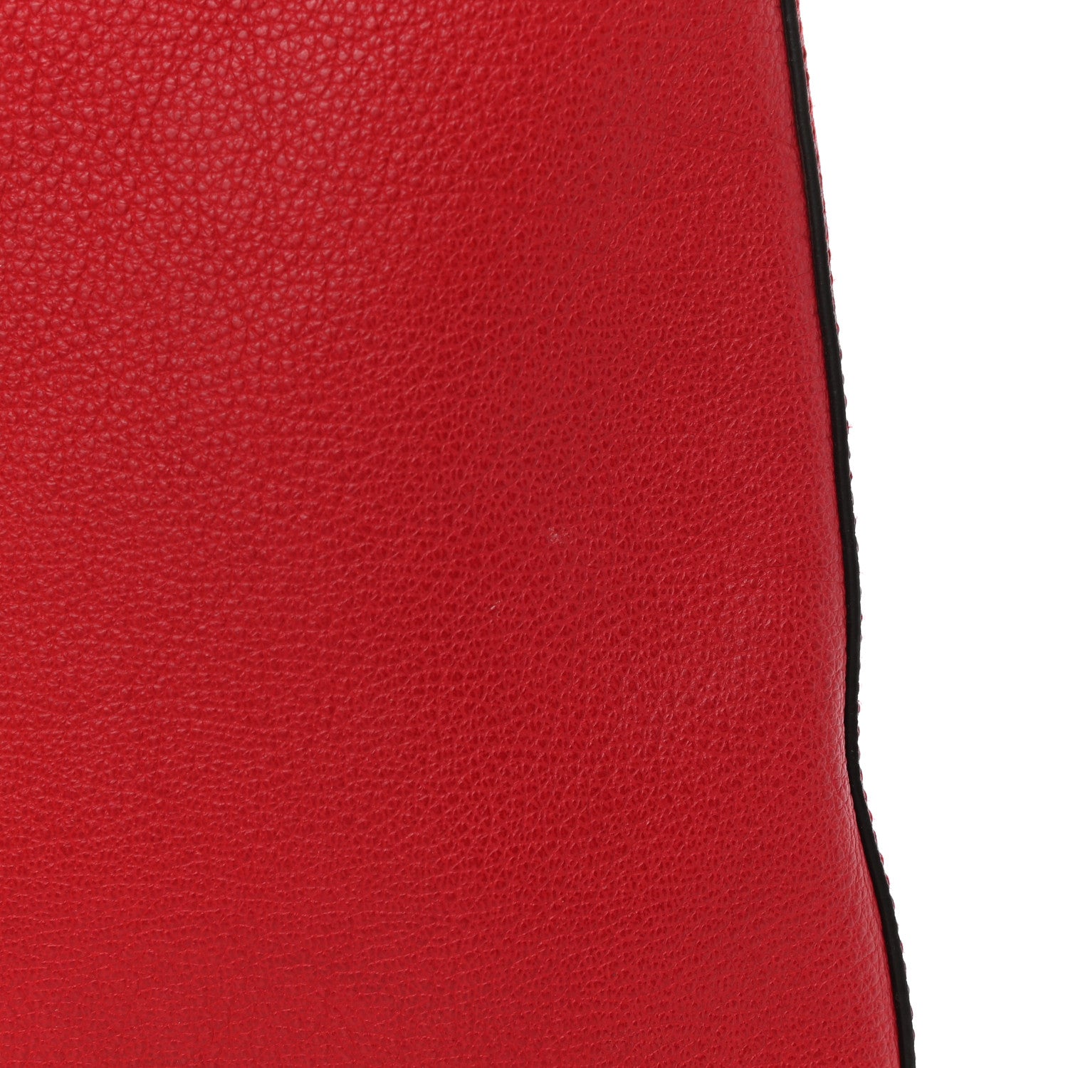 Gucci Pebbled Calfskin Medium Logo Portfolio Clutch Hibiscus Red 8 of 9