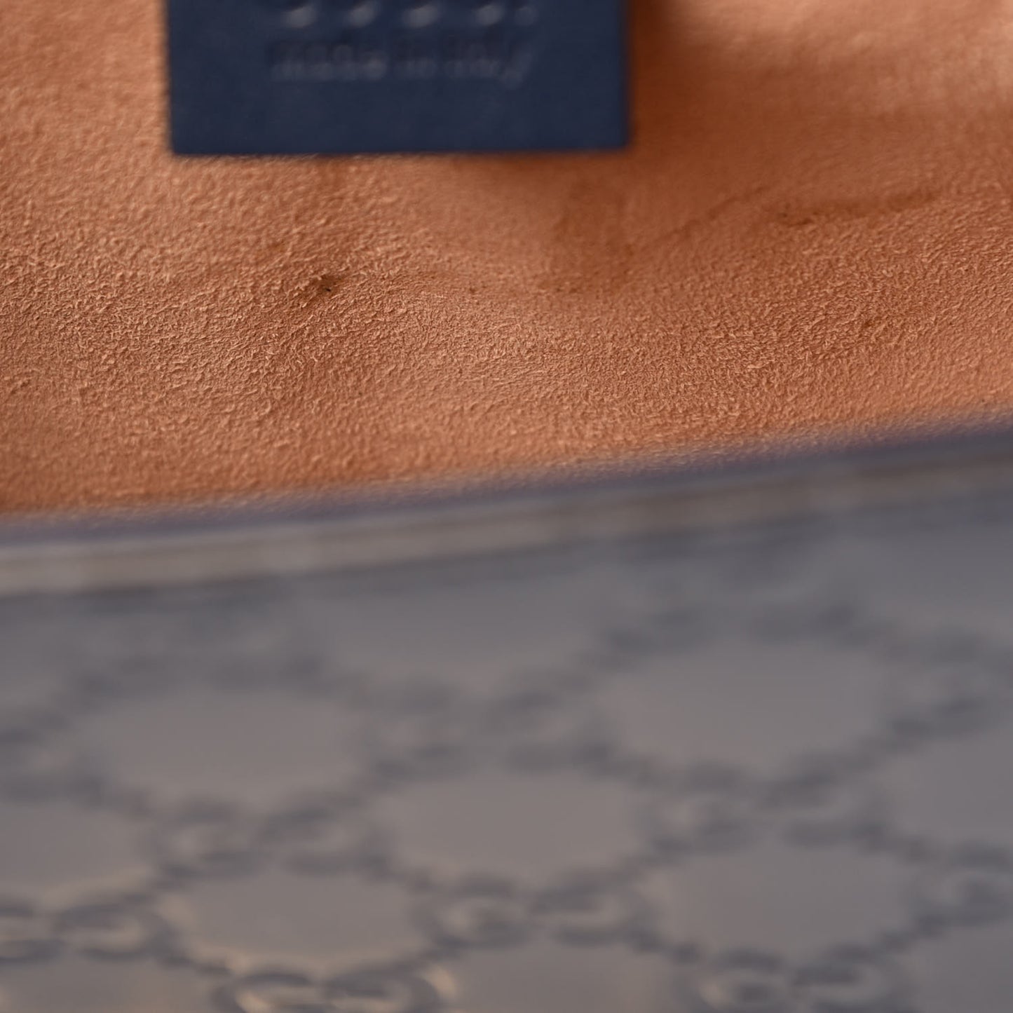 Guccissima Medium Padlock Shoulder Bag Blue Agata