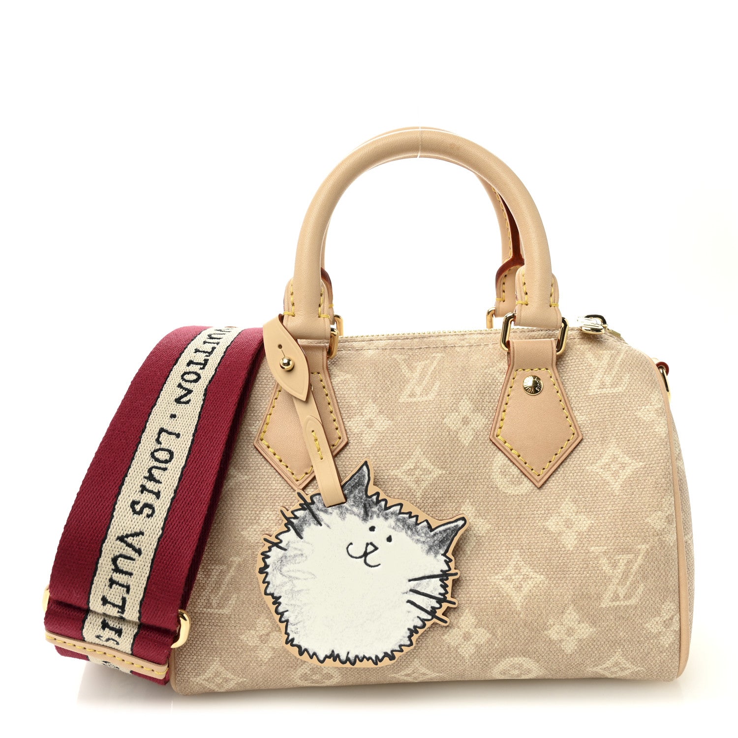 Louis Vuitton Meowgram Grace Coddington Speedy Bandouliere 20 1 of 11