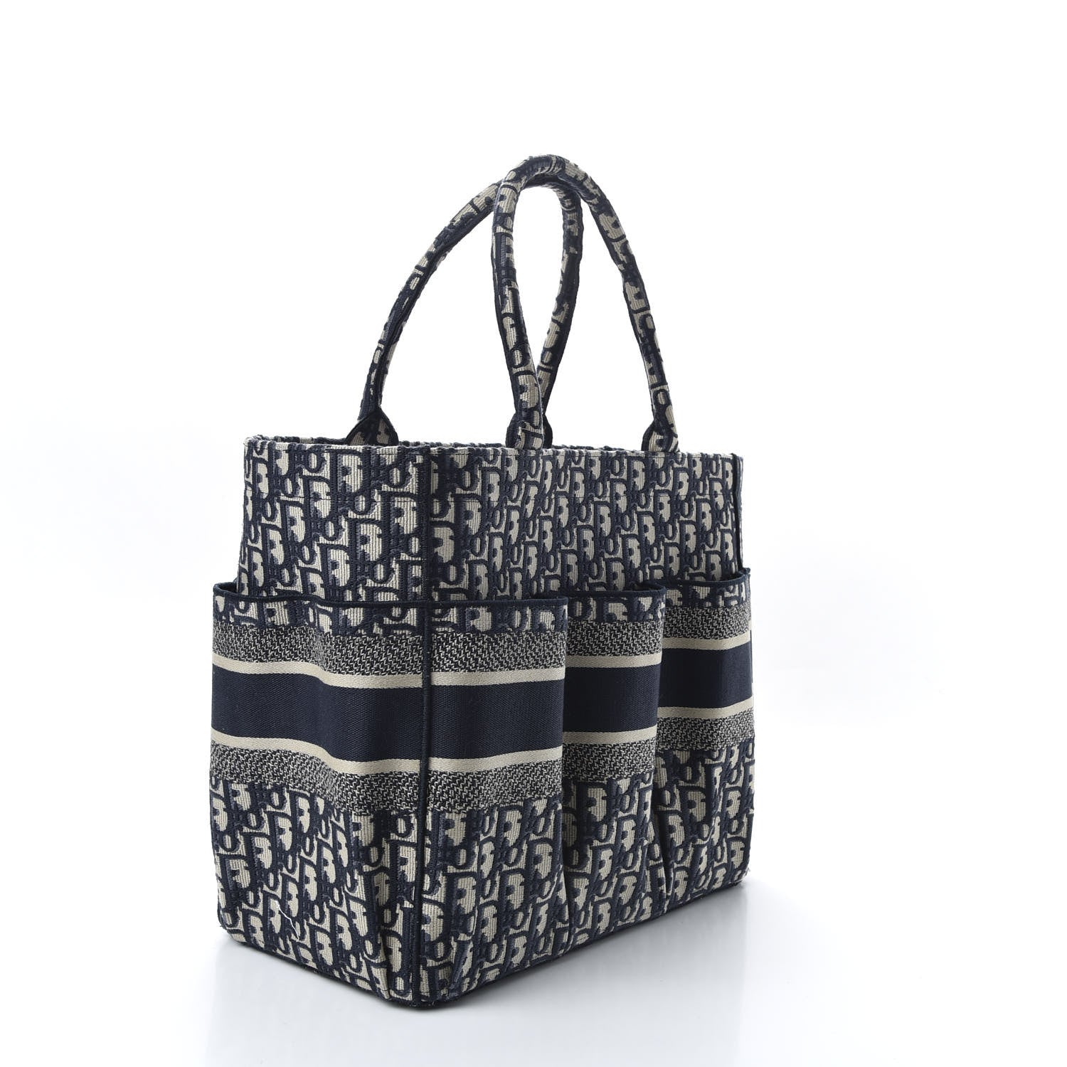 Christian Dior Oblique Catherine Tote Blue 3 of 11