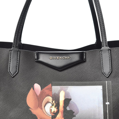 Givenchy Textured Coated Canvas Bambi Print Large Antigona Tote Black 15 of 15