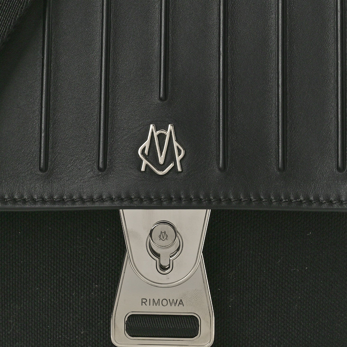 Rimowa Calfskin Canvas Never Still Crossbody Flap Bag Black 8 of 10
