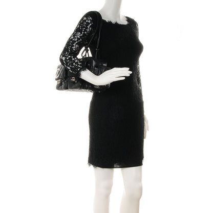 Chanel Calfskin Quilted Large Cambon Multipocket Reporter Black White 2 of 8