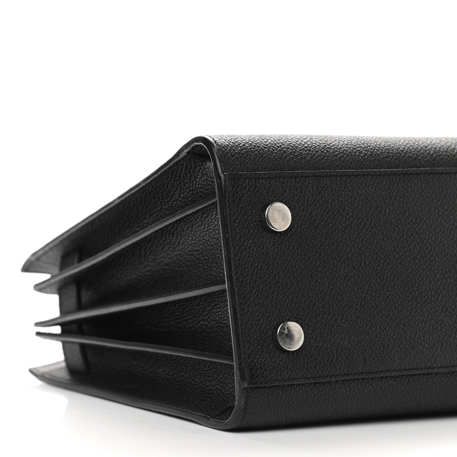 Saint Laurent Grained Calfskin Baby Sac De Jour Black 7 of 8