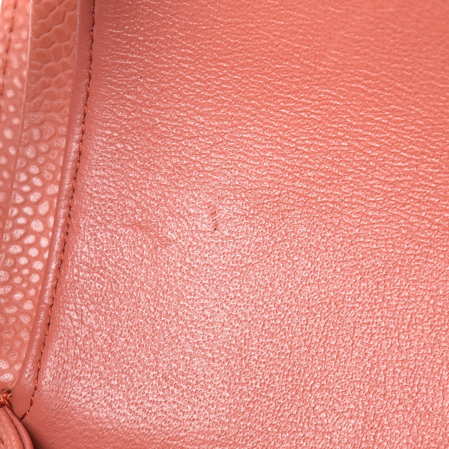 Chanel Caviar Quilted Medium Double Flap Coral 8 of 12