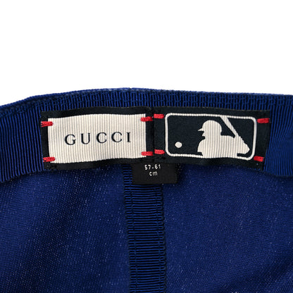 Gucci X MLB Cotton NY Yankees Baseball Hat 57-61 Blue 8 of 8