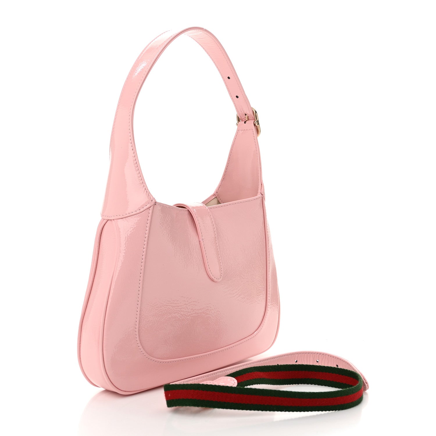Gucci Patent Calfskin Small Jackie 1961 Hobo Light Pink 3 of 10