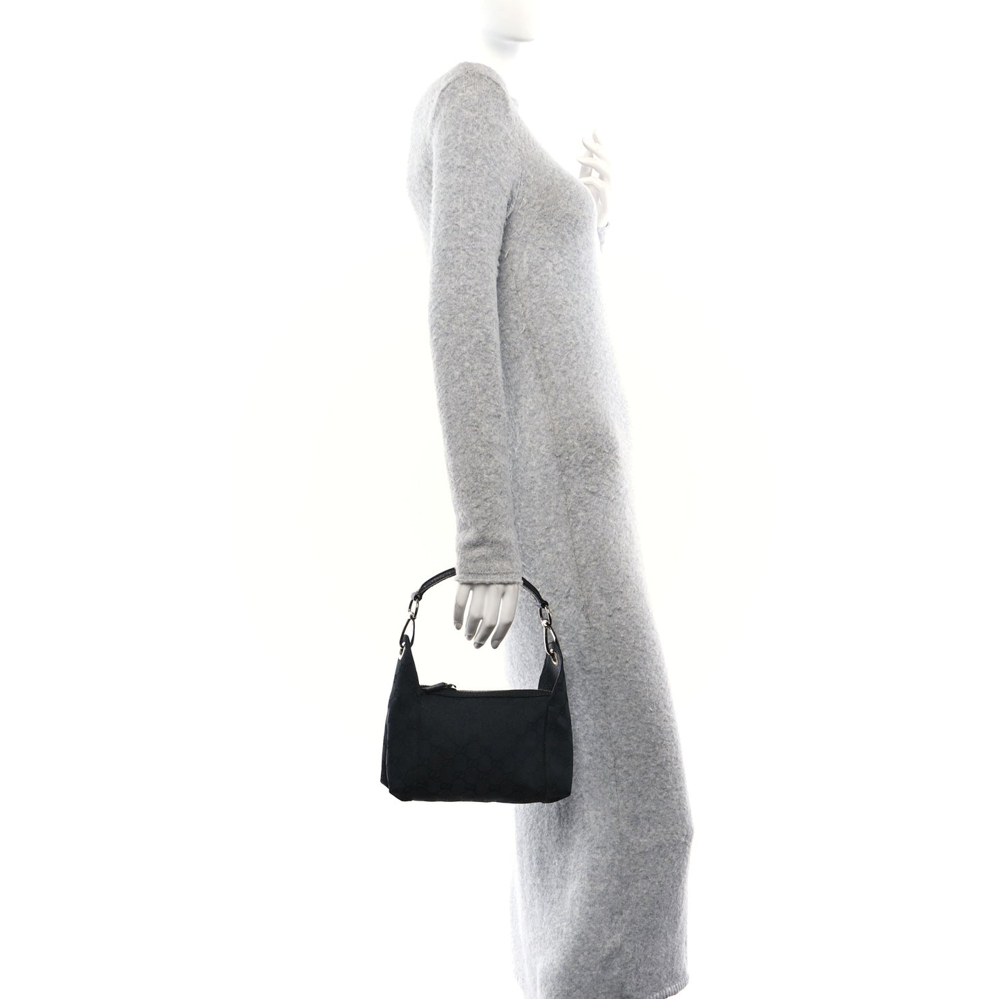 Monogram Small Hobo Black