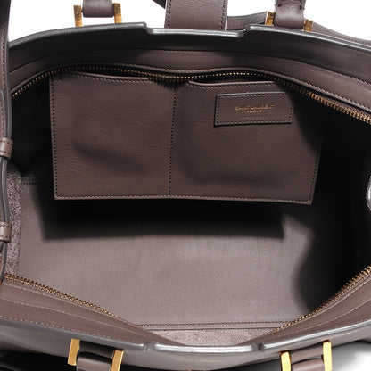 Saint Laurent Calfskin Small Classic Y Cabas Gray 7 of 7