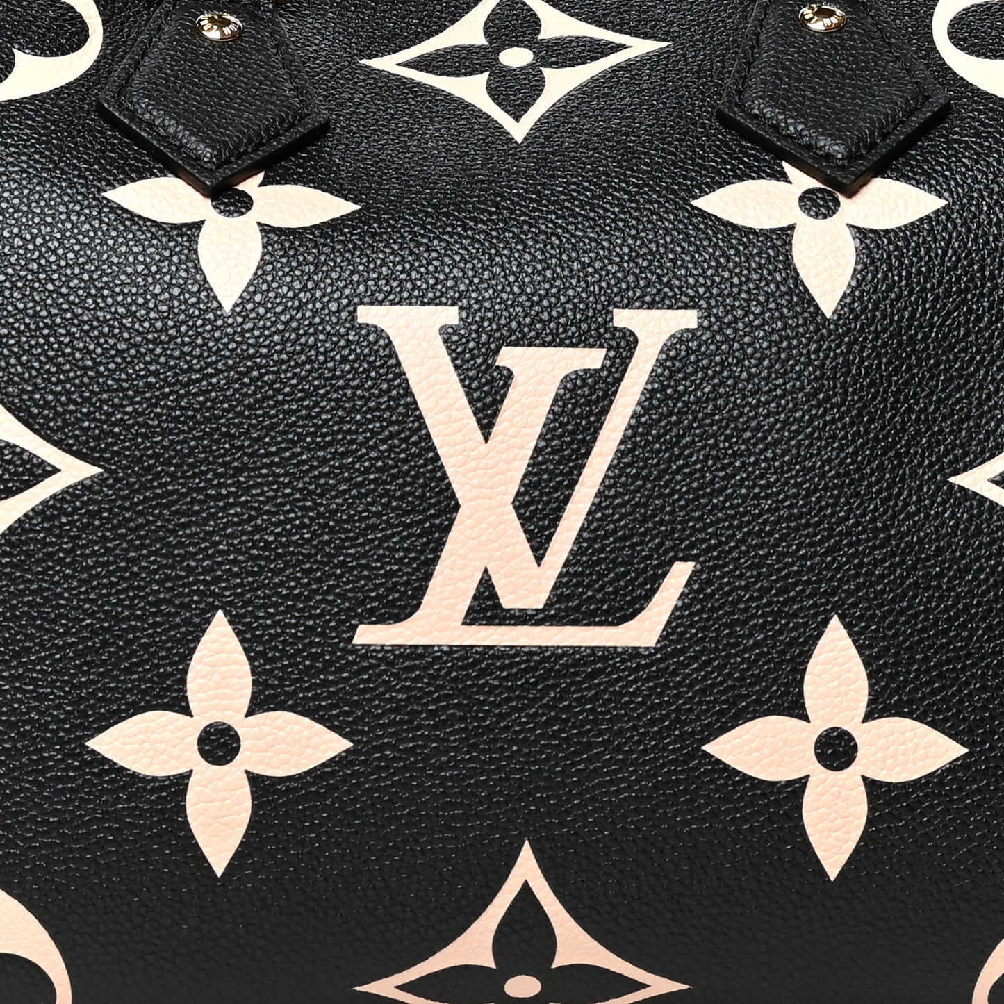Empreinte Monogram Giant Speedy Bandouliere 25 Black Beige