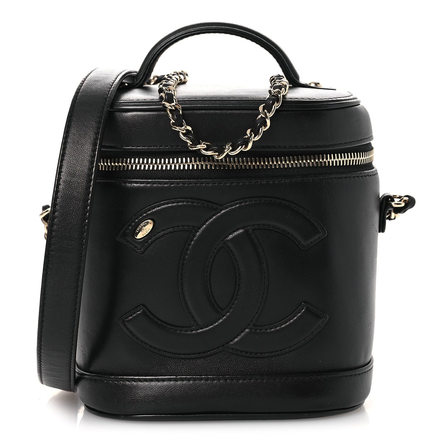 Lambskin Timeless Vanity Cosmetic Case Black