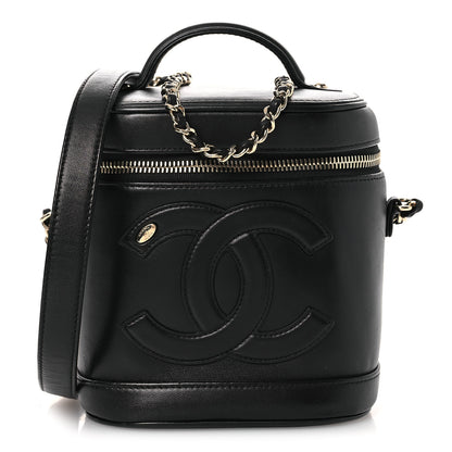 Chanel Lambskin Timeless Vanity Cosmetic Case Black 1 of 12