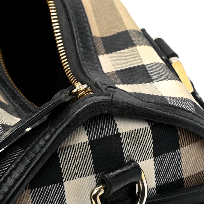 Burberry House Check Bridle Calfskin Medium Alchester Bowling Bag Black 15 of 21