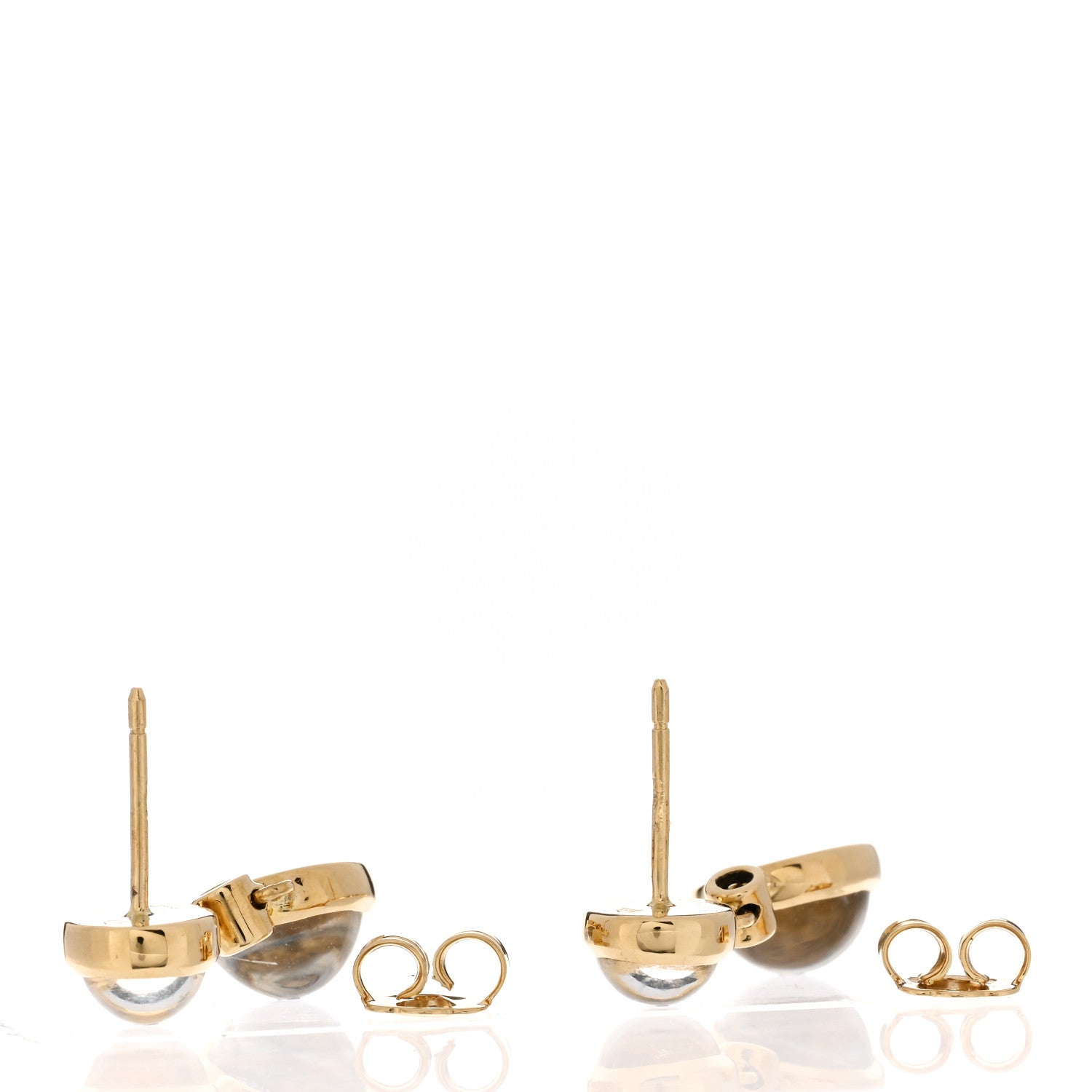 Temple St. Clair 18K Yellow Gold Diamond Moonstone Double Drop Earrings 3 of 4