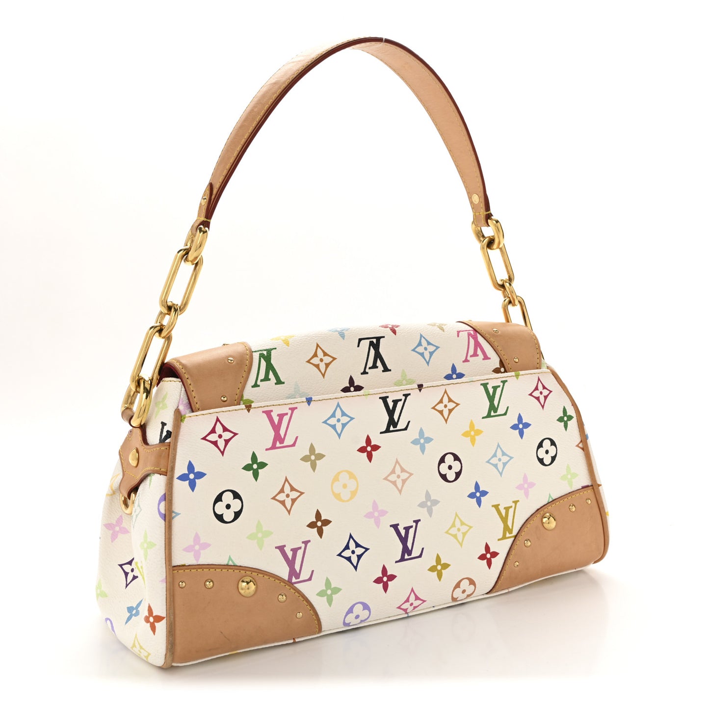 Monogram Multicolor Beverly MM White