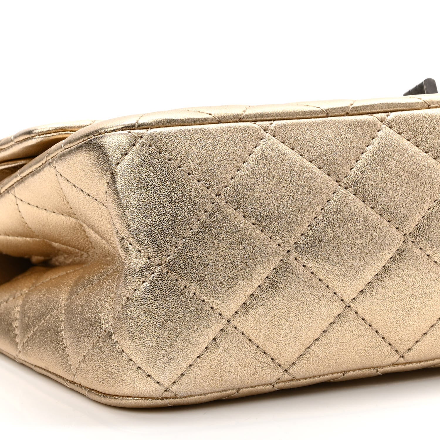 Chanel Metallic Aged Calfskin Quilted 2.55 Reissue 227 Flap Gold 8 of 10
