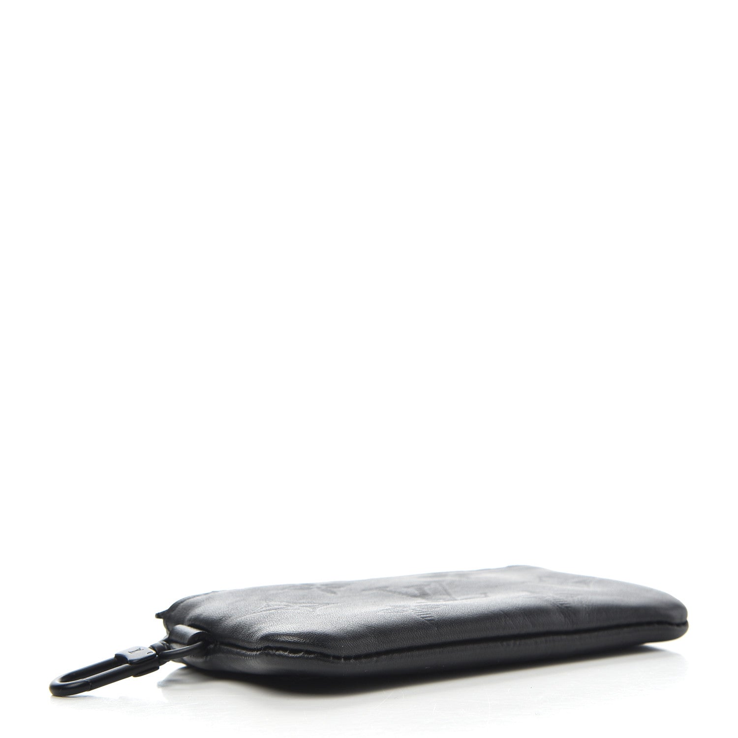 Louis Vuitton Calfskin Monogram Shadow Key Pouch Black 4 of 6