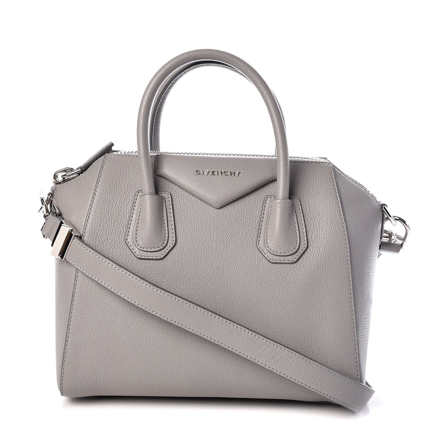 Givenchy Sugar Goatskin Small Antigona Pearl Grey 1 of 9